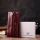 Містка ключниця з натуральної шкіри ST Leather 22508 Бордовий - зображення 7