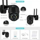 Уличная IP камера видеонаблюдения UKC CAMERA A8 WIFI IP 270/90 4.0mp поворотная с удаленным доступом - изображение 4