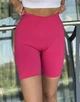 Спортивные женские удлиненные шорты Hot с двойным пуш-ап эффектом и хорошей утяжкой для фитнеса, танцев, йоги M Розовый (MS03000HM) - изображение 7