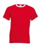 Футболка Fruit of the Loom Valueweight ringer 2XL RW Червоний / Білий (0611680RW2XL) - зображення 1