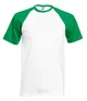 Футболка мужская Fruit of the Loom Valueweight baseball M Белый с салатовым (0610260WKM) - изображение 1