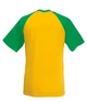 Футболка мужская Fruit of the Loom Valueweight baseball S Желтый с мятным (0610260AMS) - изображение 2