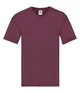 Футболка мужская Fruit of the Loom Original v neck T S Бордовый (061426041S) - изображение 1