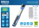 Лампа инспекционная Brevia LED телескопическая 3W COB+1W LED 300 Lm 2000 mAh Type-C (11350) - изображение 5