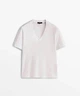 Жіноча футболка Massimo Dutti біла розмір S (338988) - зображення 2