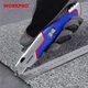 Нож строительный Workpro Pro Plus трапециевидный алюминиевый с быстрой заменой (WP213012) - изображение 3