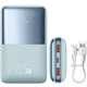 Павербанк powerbank УМБ Baseus Bipow Pro PPBD030003 20000mAh 22.5W 2хUSB-A QC3.0 In USB-C Li-pol Display Cable Blue - изображение 7