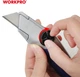 Нож строительный Workpro Pro Plus трапециевидный алюминиевый с усиленной фиксацией (WP213013) - изображение 6