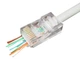 Комп'ютерний конектор Kingda KD-PG8032-C5e RJ-45 8P8C з наскрізним отвором - зображення 1