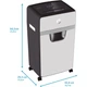 Знищувач документів шредер HP OneShred 24CC A4 80g х24 листів 4*35 30л White-Black - зображення 5