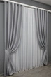 Комплект готових штор VR-Textil Льон-блекаут № 1397ш Сірий 100х270см 2 шт (31-662) - зображення 3