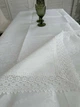 Скатерть праздничная с кружевом 120x150 см тканевая 3386-dw - изображение 2