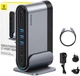 Hub USB-C 17w1 Baseus UnionJoy HDMI + DP + USB + PD + PC + RJ45 + SD/TF + 3.5 mm + DC Gray (B00532304811-00) - obraz 8