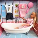 Набор кукла в ванной комнате Defa Lucy 8444 с одеждой ванной и аксессуарами - изображение 3