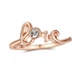 Кольцо медзолото с цирконами "Гармония любви" ювелирный сплав Xuping Jewelry размер 16 мм упаковано в бархатную коробочку (9789.ло) - изображение 8