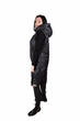 Женская жилетка длинная с большими накладными карманами 50 чёрная матовая - изображение 5