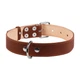 Ошейник "CoLLaR" двойной (ширина 35мм, длина 48-63см) коричневый - зображення 2