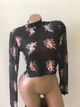 Жіночий прозорий топ кофтинка гольф водолазка Honey Fashion Accessories М/L чорний (10-121) - изображение 9