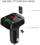 FM Трансмиттер Модулятор для авто Clefers N4 - с Bluetooth MP3 AUX - 2xUSB передатчик Черный (500890-N4) - зображення 2
