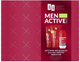 Zestaw dla mężczyzn AA Men Active Antyperspirant w kulce 50 ml + Krem do twarzy 50 ml + Peeling do twarzy 150 ml (5900116095745) - obraz 1