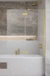Стеклянная шторка для ванны RADAWAY Essenza Gold PND II 130 110002130-09-01R правая - изображение 1