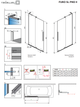 Стеклянная шторка для ванны RADAWAY Furo SL Gold PND II 110 правая 10309588-09-01R+10112544-01-01 - изображение 2