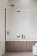 Стеклянная шторка для ванны RADAWAY Essenza Brushed Copper PND II 100 левая 110002100-93-01L - изображение 1