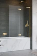 Стеклянная шторка для ванны RADAWAY Essenza 8 SL Gold PND II 110 правая 10500110-09-01R - изображение 1