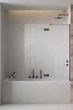 Стеклянная шторка для ванны RADAWAY Essenza Brushed GunMetal PND II 100 правая 110002100-92-01R - изображение 1