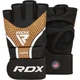 Рукавиці для ММА с капою RDX AURA PLUS T-17 чорні Золотистий S 1506214 - зображення 2