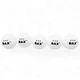 Мяч для настольного тенниса BAX 3* WHITE 5 шт - изображение 1
