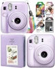 Набір Fujifilm INSTAX Mini 12 Lilal Purple Фіолетовий Фотокамера миттєвого друку / Картридж 40 фото / Чохол прозорий / Альбом 64 фото + Подарункове пакування - зображення 1