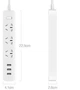 Удлинитель Xiaomi Mi Power Strip (3 розетки + 3 USB-port) White (XMCXB01QM) (NRB4027CN) - изображение 2