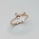 Кольцо медзолото с цирконами "Гармония любви" ювелирный сплав Xuping Jewelry размер 16 мм (9789.ло) - изображение 2