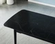 Стол обеденный раскладной BERLIN CERAMIC 140(180)x80 Черный мат Черный каркас (10377) - изображение 4