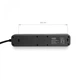 Підовжувач VIDEX ONCORD із заземленням 3 розетки 3 метри (3x1.5мм) 2.4А 2USB+USB-C з кнопкою чорний - зображення 6