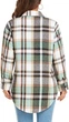 Жіноча фланельна куртка-сорочка YVH Oversized Flannel Shirt Jacket Color: Green XL - изображение 7