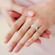 Обручальное кольцо DIAMOND of LOVE &nbsp;"Загадка" в белом золоте, 16,5р - изображение 3