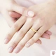 Обручку DIAMOND of LOVE "Мій милий ангел: Ніжність" жіноче в жовтому золоті, 16р. - зображення 2