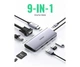 Док-станція USB3.1 Type-C --> HDMI/VGA/USB 3.0x3/RJ45/SD&TF/PD Ugreen CM179 Сіра - изображение 2