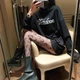 Колготки в сіточку з місяцями чорні One Size - зображення 3