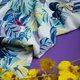 Ткань для одежды плательная Super soft 65 гр/м2, легкая, нежная, полиестр монстера біла м.п. - изображение 3