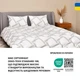 Набір подушка 50х70 см та полуторна ковдра 140х210 см Elegantly IDEIA, аналог лебединого пуху, штучний пух, м`яка подушка з блискавкою - зображення 10