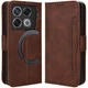 Чехол-книжка с кармашками Deexe Wallet Stand для Infinix GT 20 Pro - Brown - изображение 1
