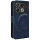 Чохол-книжка з кишеньками Deexe Wallet Stand для Infinix GT 20 Pro - Blue - зображення 6