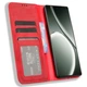 Чехол-книжка Deexe Retro Style для Realme GT Neo 6 SE / GT 6T - Red - изображение 2