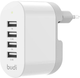 Мережевий зарядний пристрій Budi 4 x USB 34 W White (6934229300099) - зображення 1