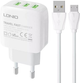 Ładowarka sieciowa Ldnio 3 x USB + kabel MicroUSB (A3312 Micro) - obraz 1