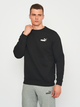 Bluza bez kaptura polarowa męska Puma Ess Small Logo Crew Fl 58668201 L Czarna (4063697320499) - obraz 1