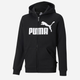 Дитяча толстовка з капюшоном для хлопчика Puma Ess Big Logo Fz Hoodie Tr B 586968-01 116 см Чорна (4063697294523) - зображення 1